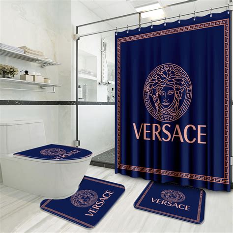 versace bath towel set|versace shower curtain set.